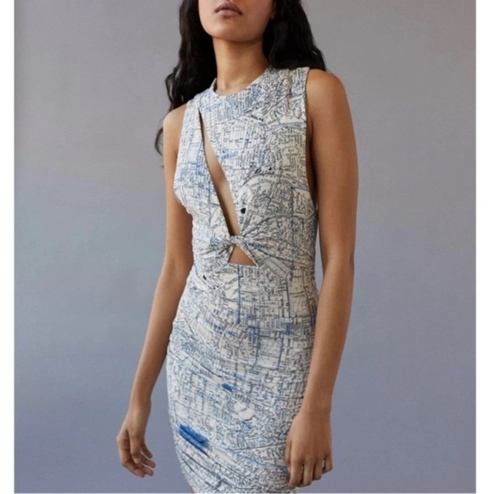 NWT Urban Outfitters map print dress
